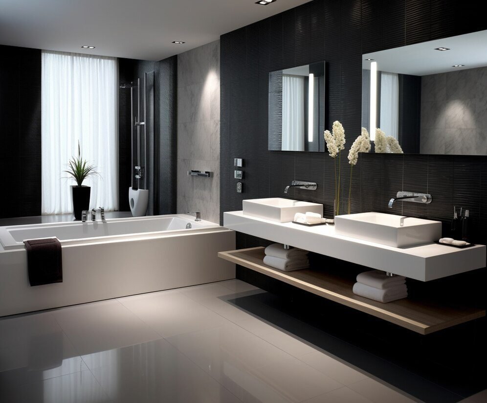 Double vasque salle de bain