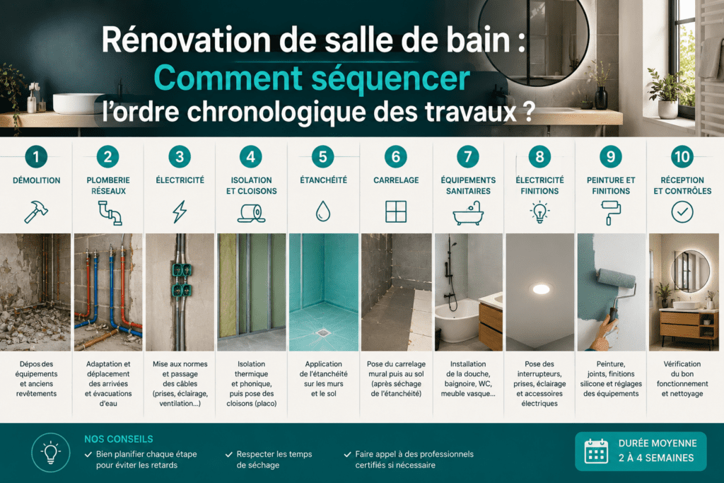 Planning rénovation salle de bain