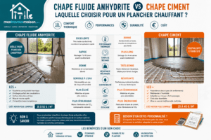 Comparaison des chapes pour plancher chauffant