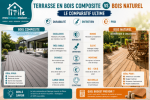 Comparaison terrasse bois composite vs naturel