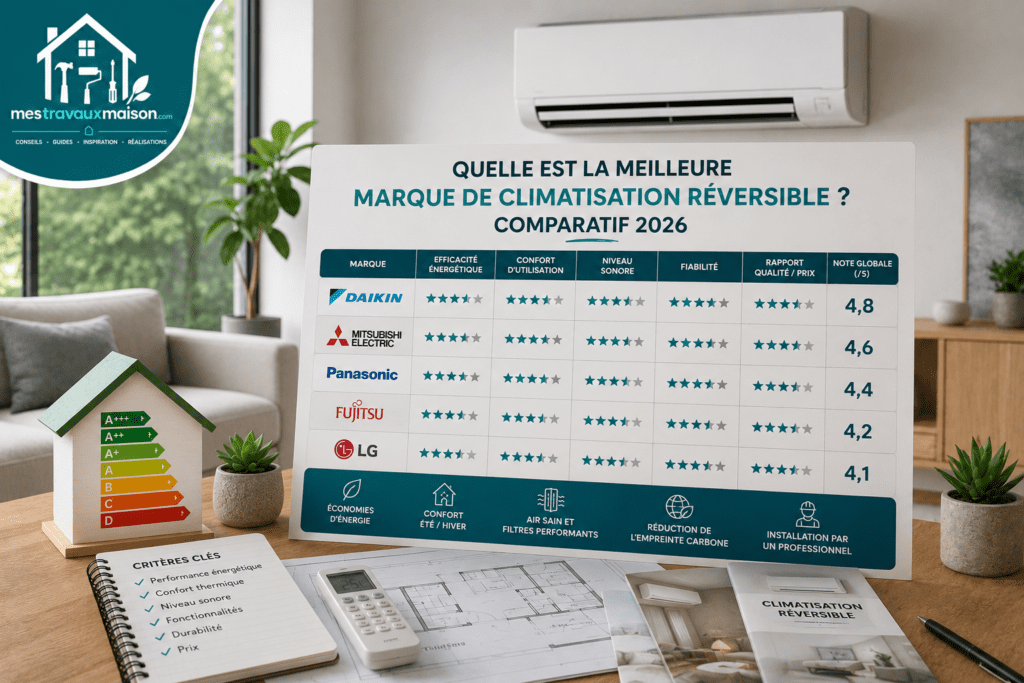Comparatif climatisation réversible 2026
