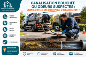 Entreprise d'assainissement canalisation bouchée