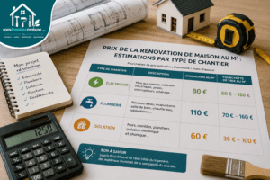 Estimation des prix de rénovation au m² par type de chantier