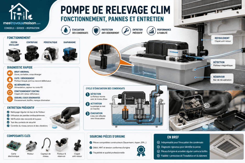 Guide complet sur la pompe de relevage clim